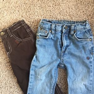 Hurley Infant Jeans & Brown Jeans - Set! 18 M